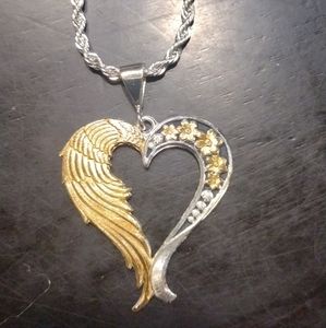 Montana Silversmith rope necklace with heart